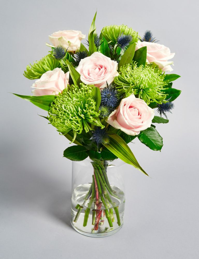The Collection Rose & Sea Thistle Bouquet 6 of 6