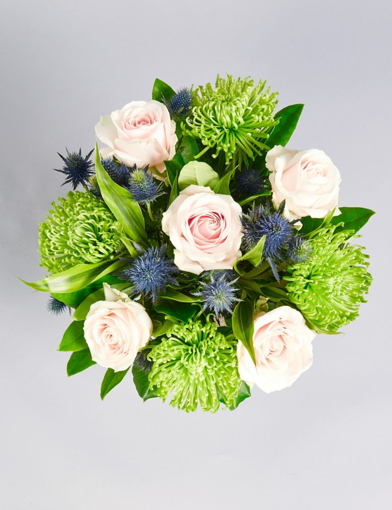 The Collection Rose & Sea Thistle Bouquet 2 of 6