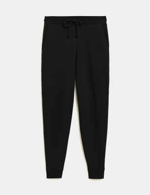 womens petite black joggers