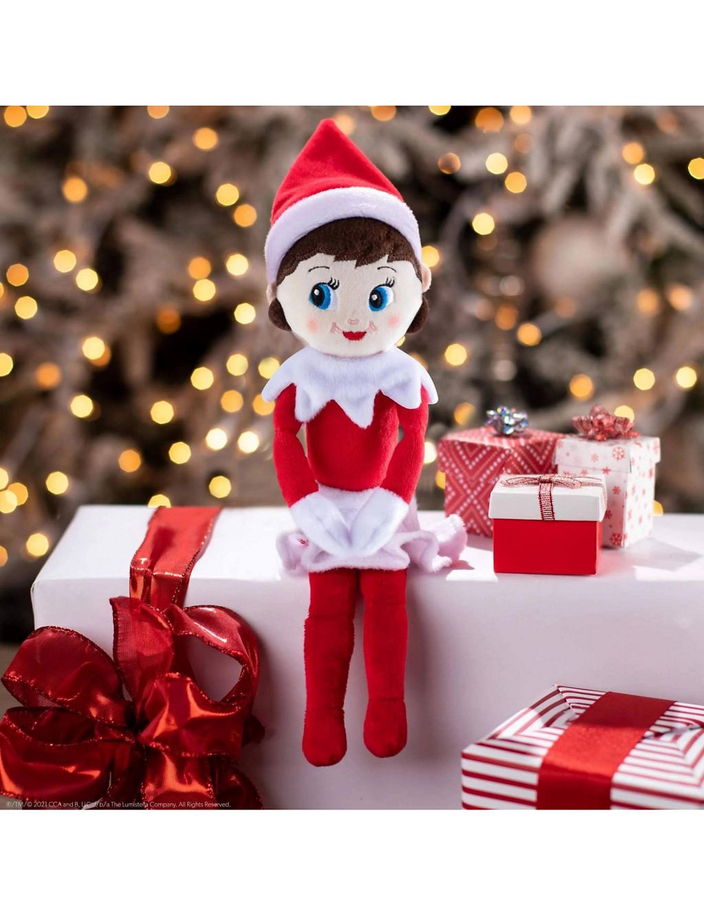The Elf On The Shelf Plushee Pals® Snuggler Girl With Blue Eyes (12 ...