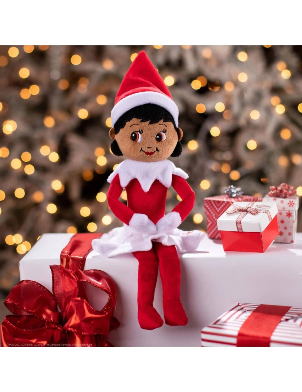 The Elf On The Shelf Plushee Pals® Snuggler Girl With Brown Eyes (12