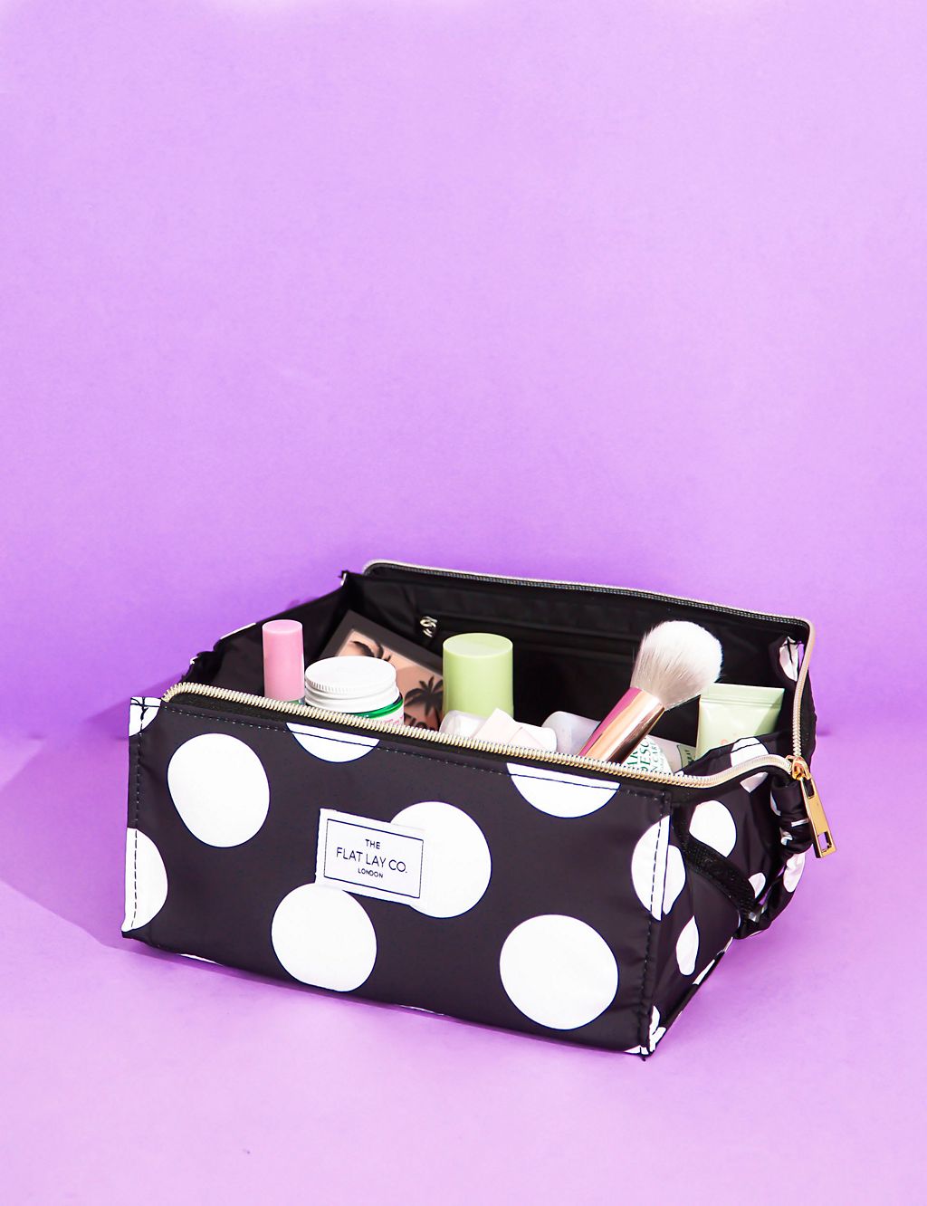The Flat Lay Co. Makeup Box Bag in Double Spots 5 of 5