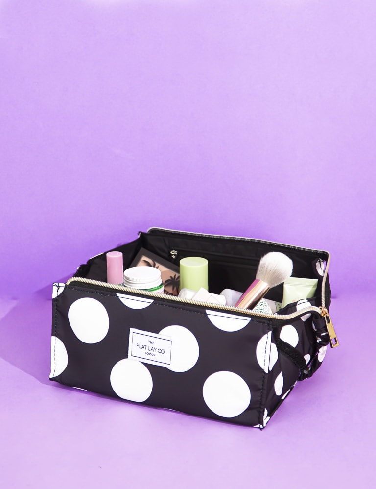 The Flat Lay Co. Makeup Box Bag in Double Spots Flat Lay Co M&S