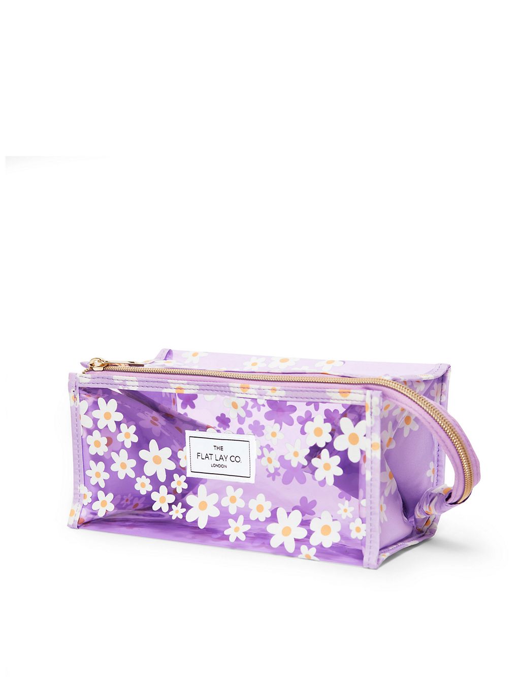 The Flat Lay Co. Makeup Jelly Box Bag in Lilac Daisy 1 of 6