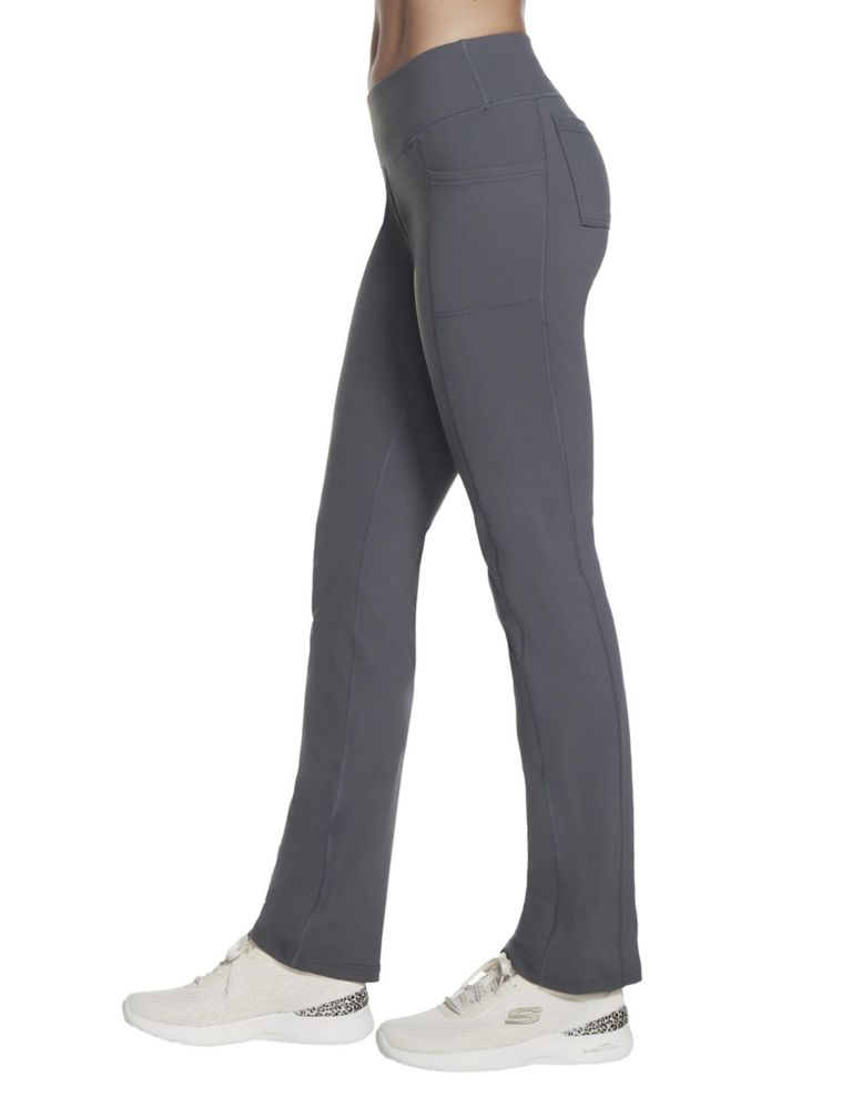 Skechers - GOFLEX GoWalk High Waist Flare Pants - Gray - Large