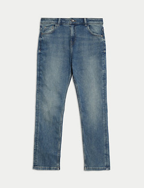The Jones Straight Fit Cotton with Stretch Jeans (6-16 Yrs) Image 2 of 5