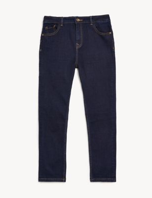 The Jones Straight Fit Cotton with Stretch Jeans (6-16 Yrs) Image 2 of 6
