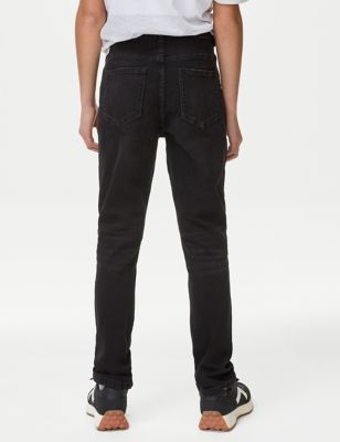 The Jones Straight Fit Cotton with Stretch Jeans 6-16 Yrs Marks & Spencer Boys Clothing Jeans Straight Jeans 