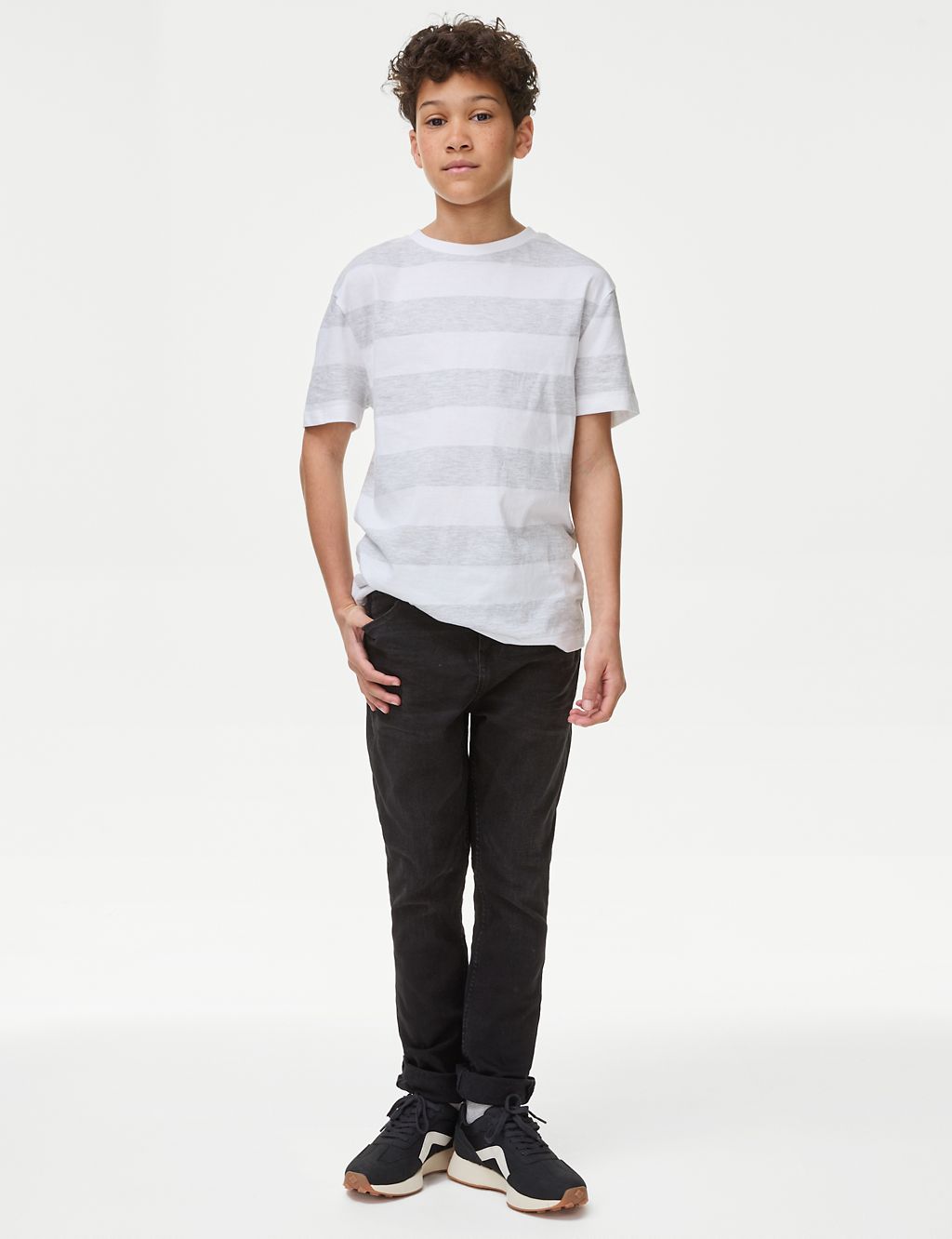 The Jones Straight Fit Cotton with Stretch Jeans (6-16 Yrs) 3 of 6