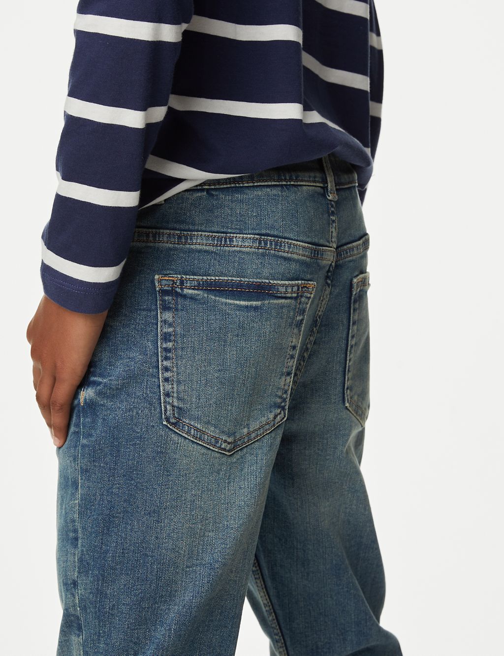 The Jones Straight Fit Cotton with Stretch Jeans (6-16 Yrs) 2 of 5