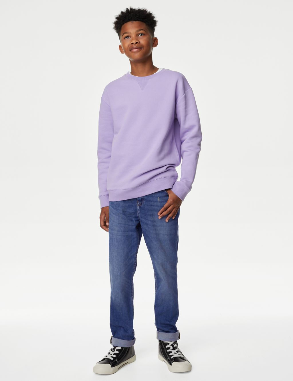 The Jones Straight Fit Cotton with Stretch Jeans (6-16 Yrs) 3 of 5