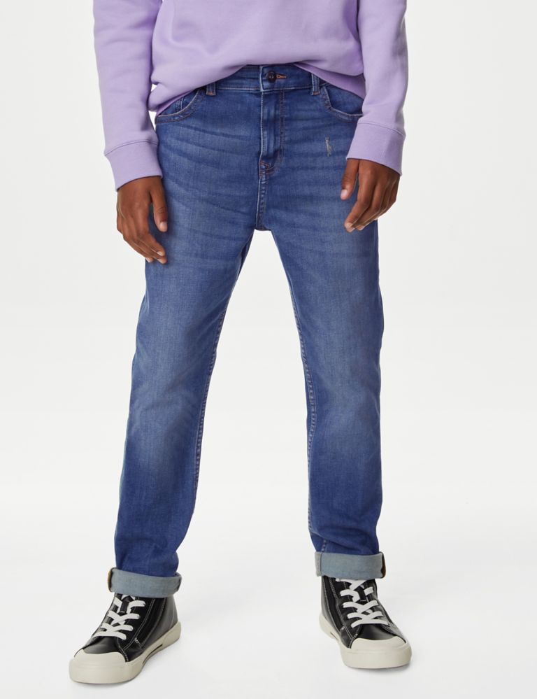 The Jones Straight Fit Cotton with Stretch Jeans (6-16 Yrs) 4 of 5