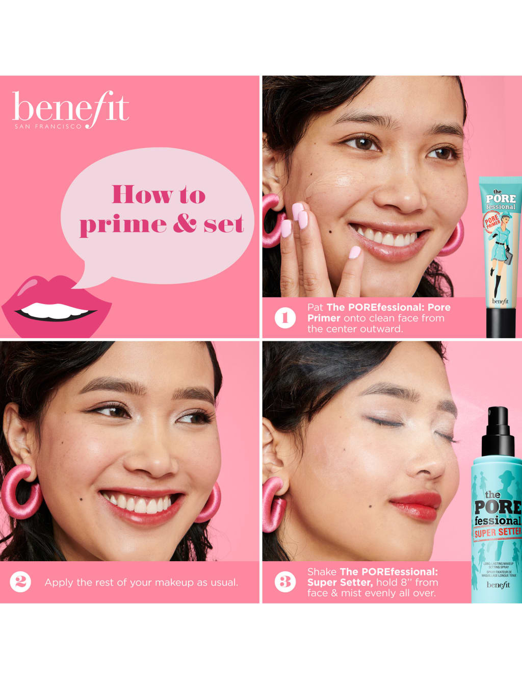 Benefit cosmetics makeup set top