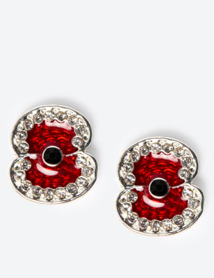 Poppy earrings hot sale british legion