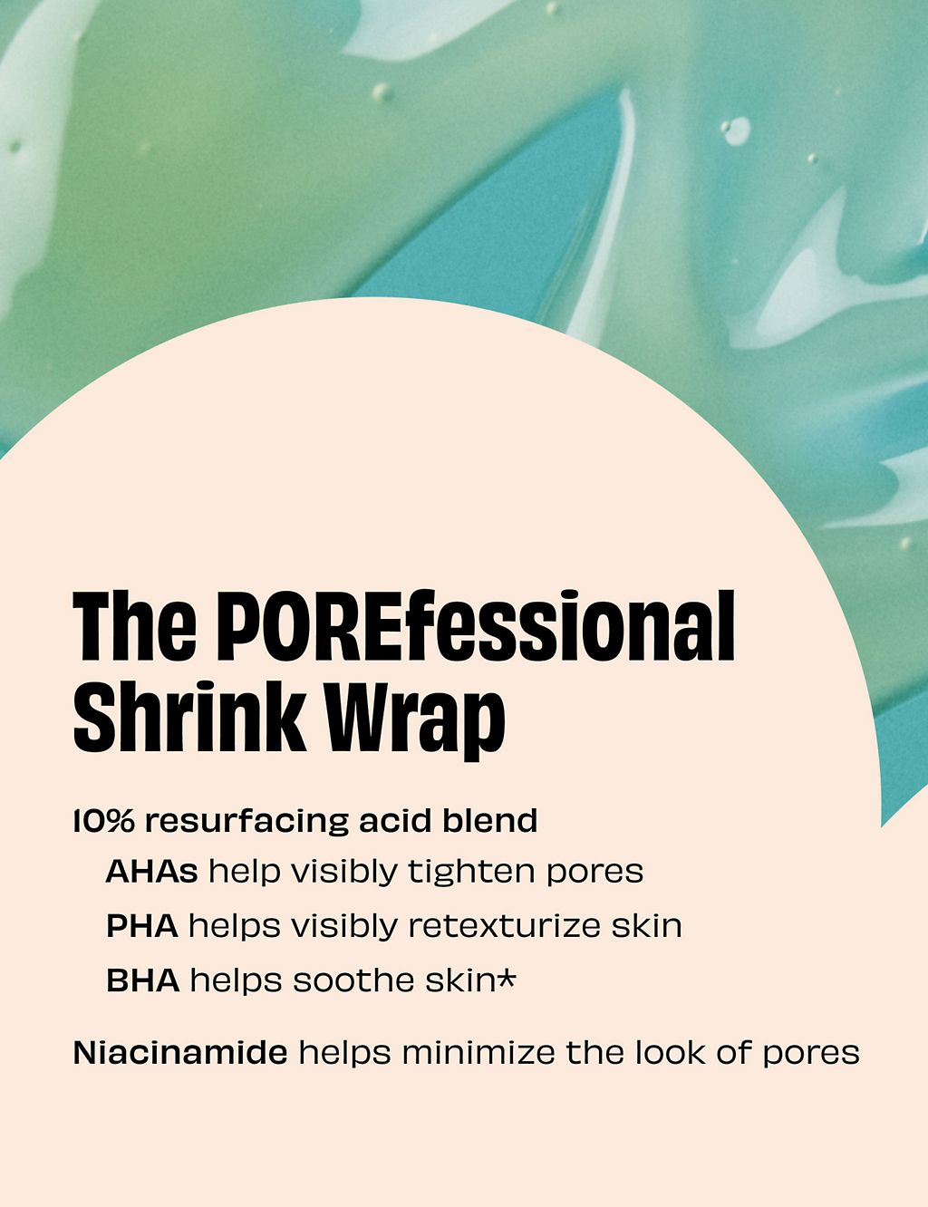 The Porefessional Shrink Wrap Overnight AHA & PHA Pore Treatment 50ml 6 of 9