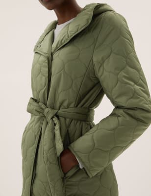 Marks and outlet spencer green coats