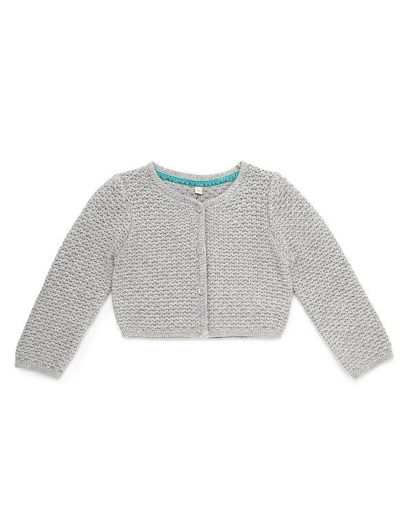 The Royal Ballet™ Cotton Rich Crop Cardigan (1-7 Years) Image 1 of 2