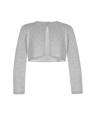 The Royal Ballet™ Cotton Rich Metallic Effect Cardigan with StayNEW™ (1-7 Years) Image 2 of 3