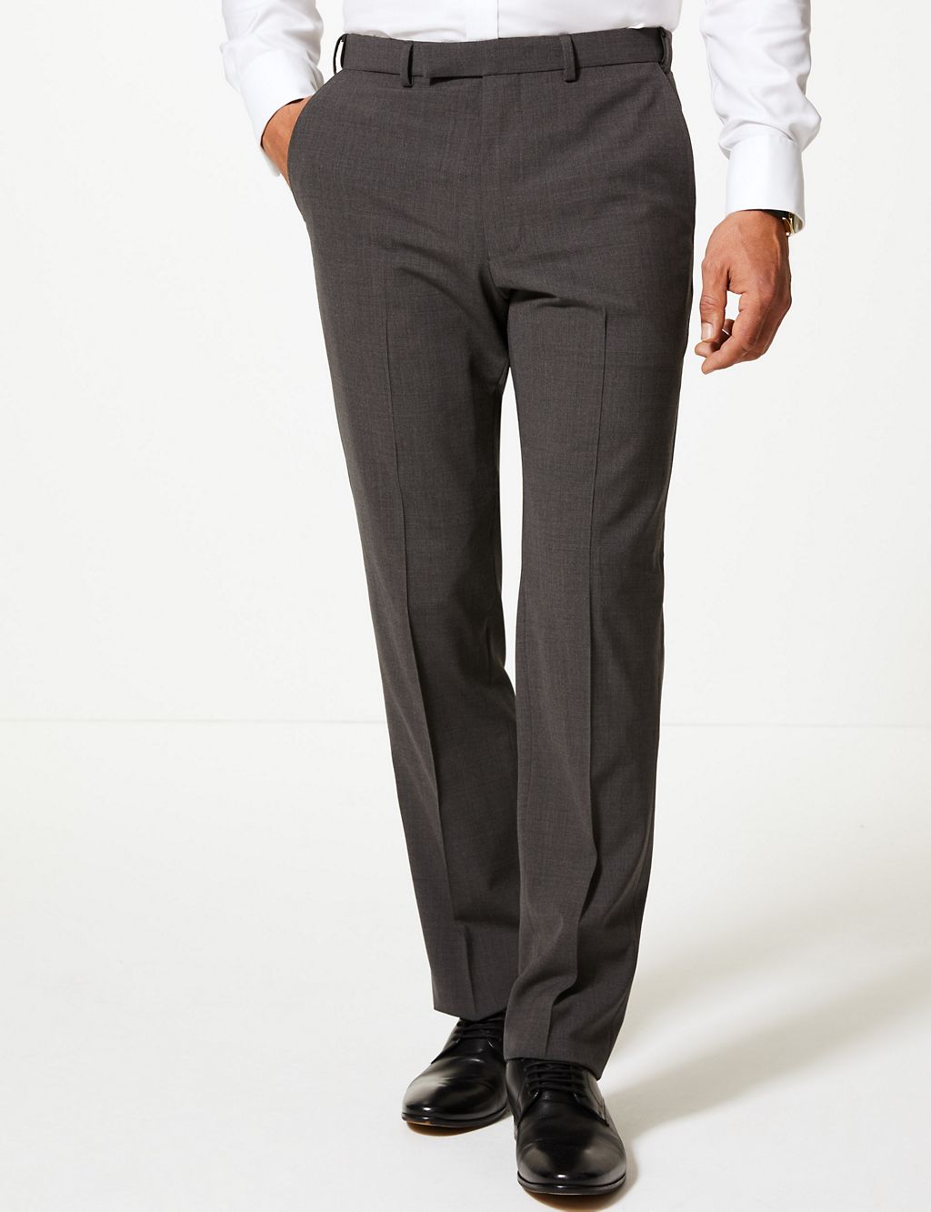 The Ultimate Big & Tall Charcoal Tailored Fit Trousers 1 of 4