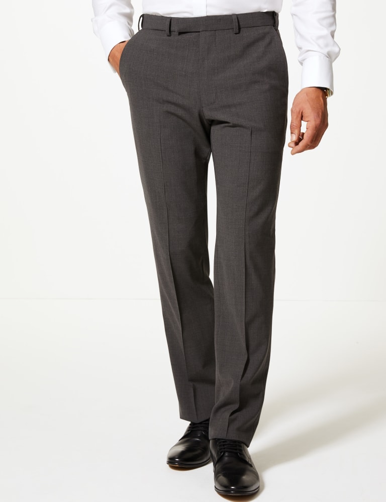 The Ultimate Big Tall Charcoal Tailored Fit Trousers M S
