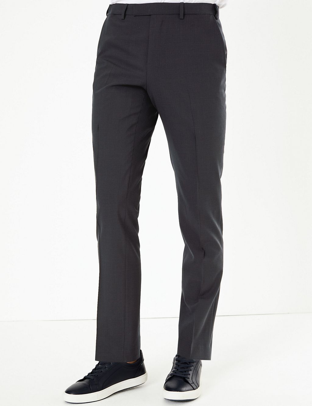 The Ultimate Big & Tall Navy Slim Fit Trousers 1 of 5