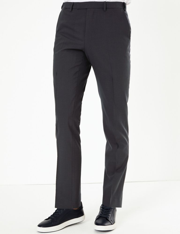 The Ultimate Big & Tall Navy Slim Fit Trousers 2 of 5