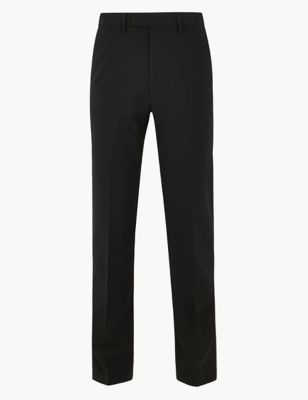 The Ultimate Black Regular Fit Trousers | M&S Collection | M&S