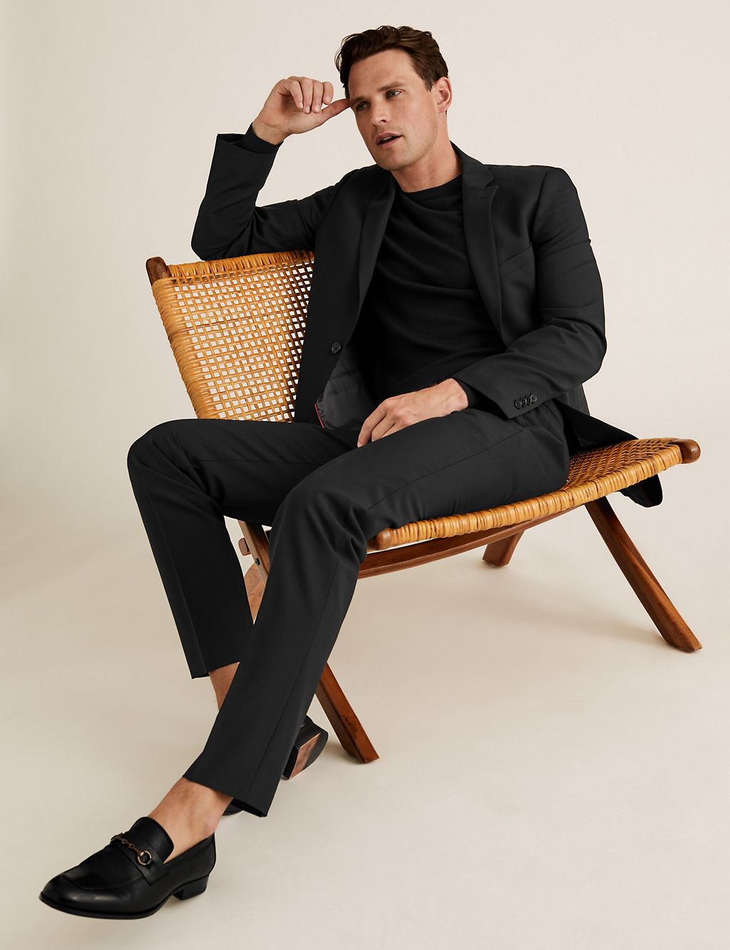 The Ultimate Black Slim Fit Jacket | M&S Collection | M&S
