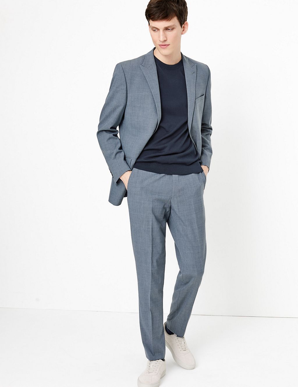 The Ultimate Blue Slim Fit Trousers 4 of 7