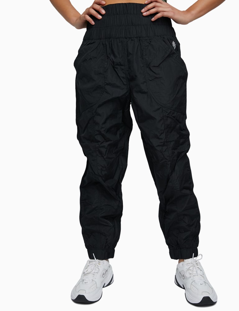 High waisted windbreaker pants online