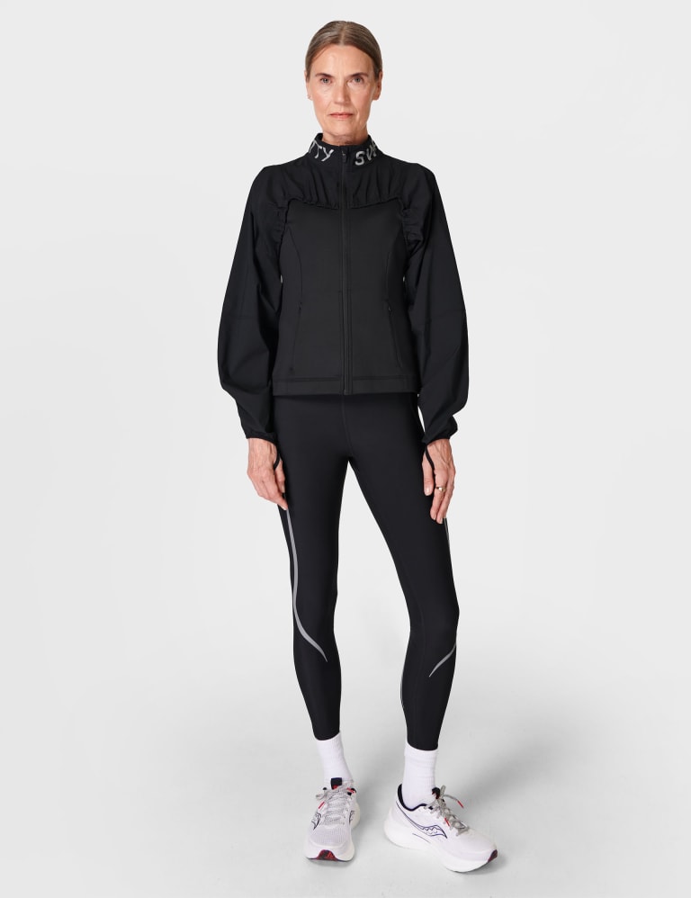 Sweaty Betty Therma Boost Running Zip Up Midlayer Reflective