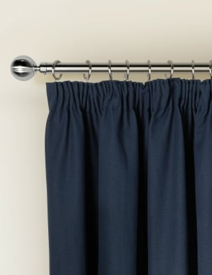Thermal Blackout Pencil Pleat Curtains M S