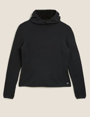 long sleeve hooded running top
