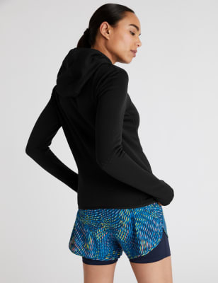long sleeve hooded running top