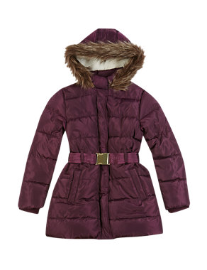 Thermal Long Padded Belted Coat with Stormwear™ Image 2 of 5
