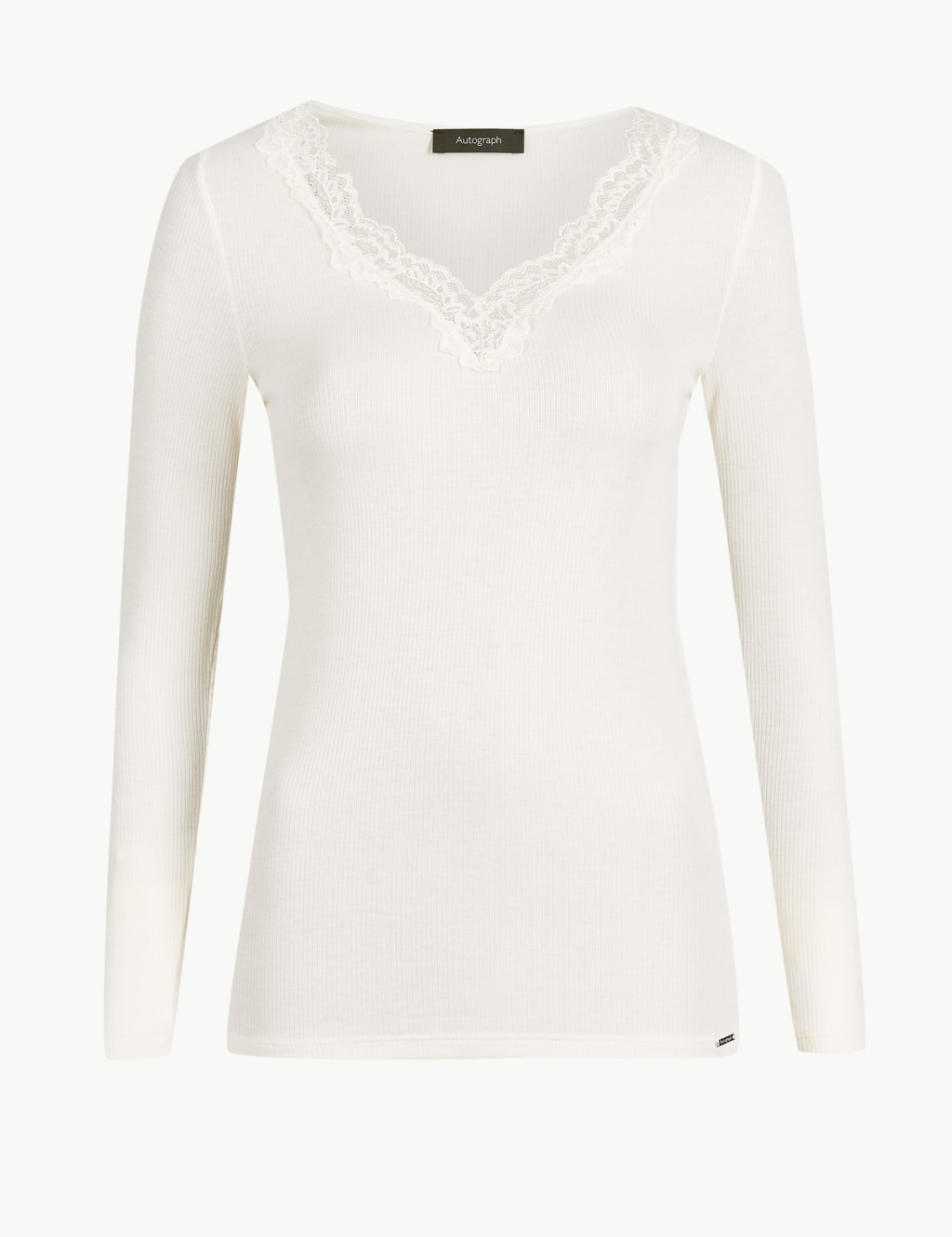 Thermal Long Sleeve Top with Silk M&S Collection M&S
