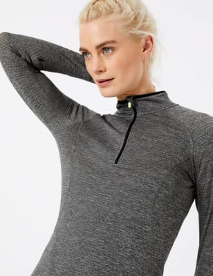 Thermal Funnel Neck Running Top, GOODMOVE, M&S