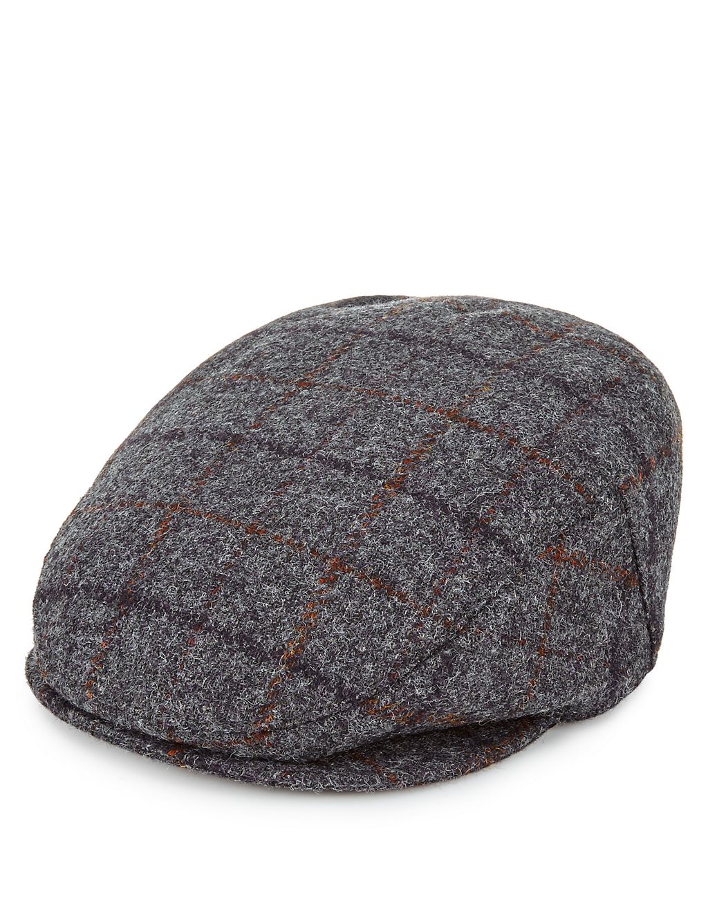 Thinsulate™ Pure Wool Checked Flat Cap with Stormwear™ 1 of 1