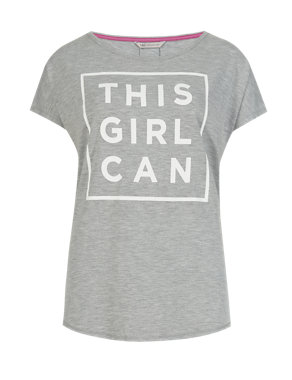 This Girl Can Slogan T-Shirt Image 2 of 3