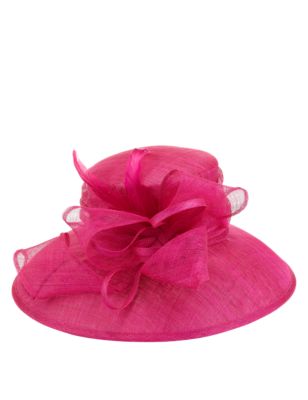 Three Faux Feather Bow Hat Image 2 of 4