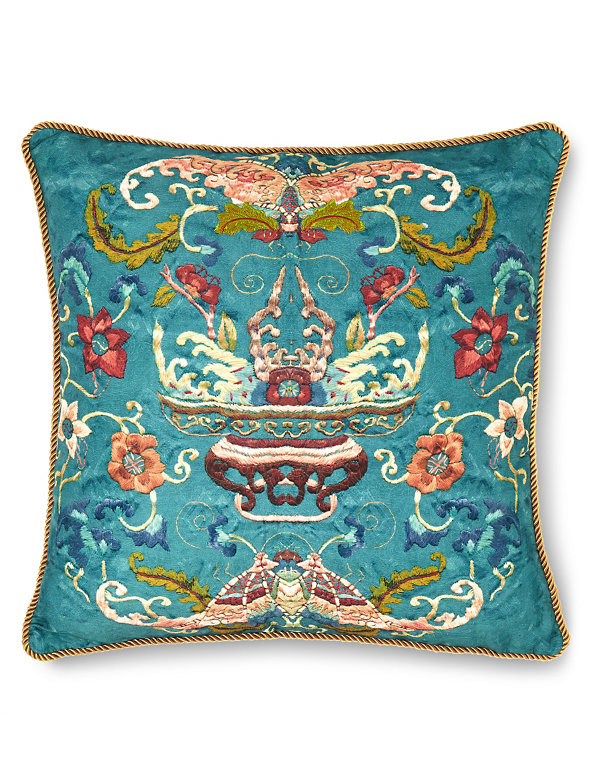 Tibetan Print Cushion Image 1 of 2