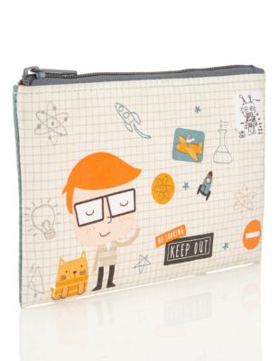 Tidy Tom Fabric Pencil Case Image 2 of 3