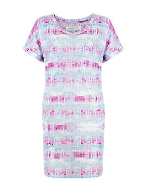 Tie Dye Tunic Dress with Modal Image 2 of 4