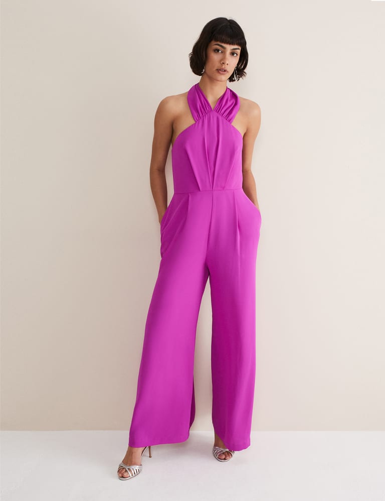 Sleeveless sexy wide leg jumpsuit discount