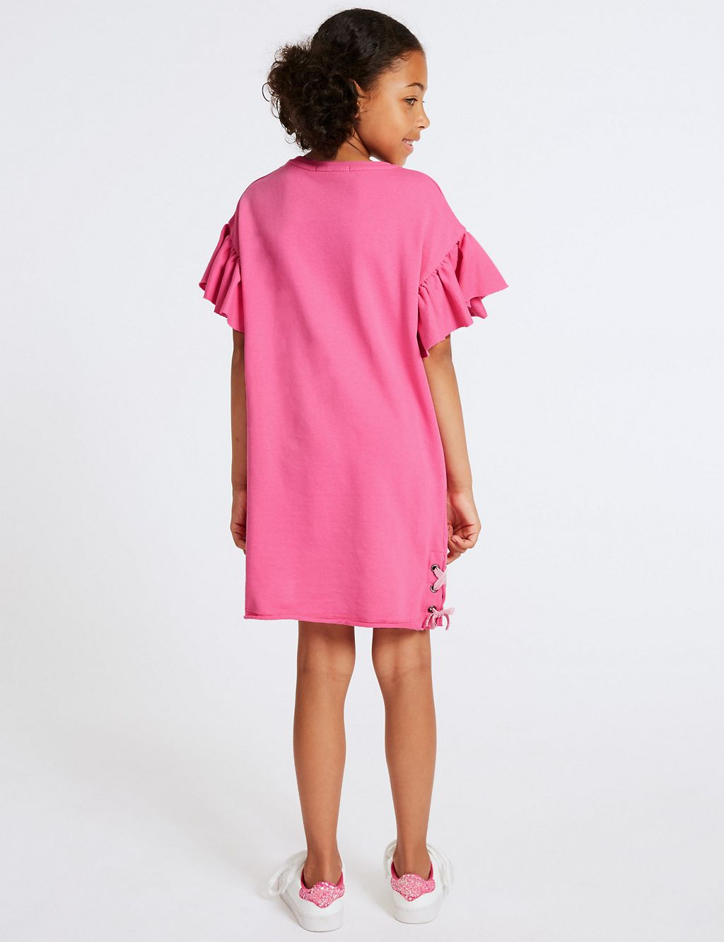 Tie Side Pure Cotton Dress (3-16 Years) 2 of 4