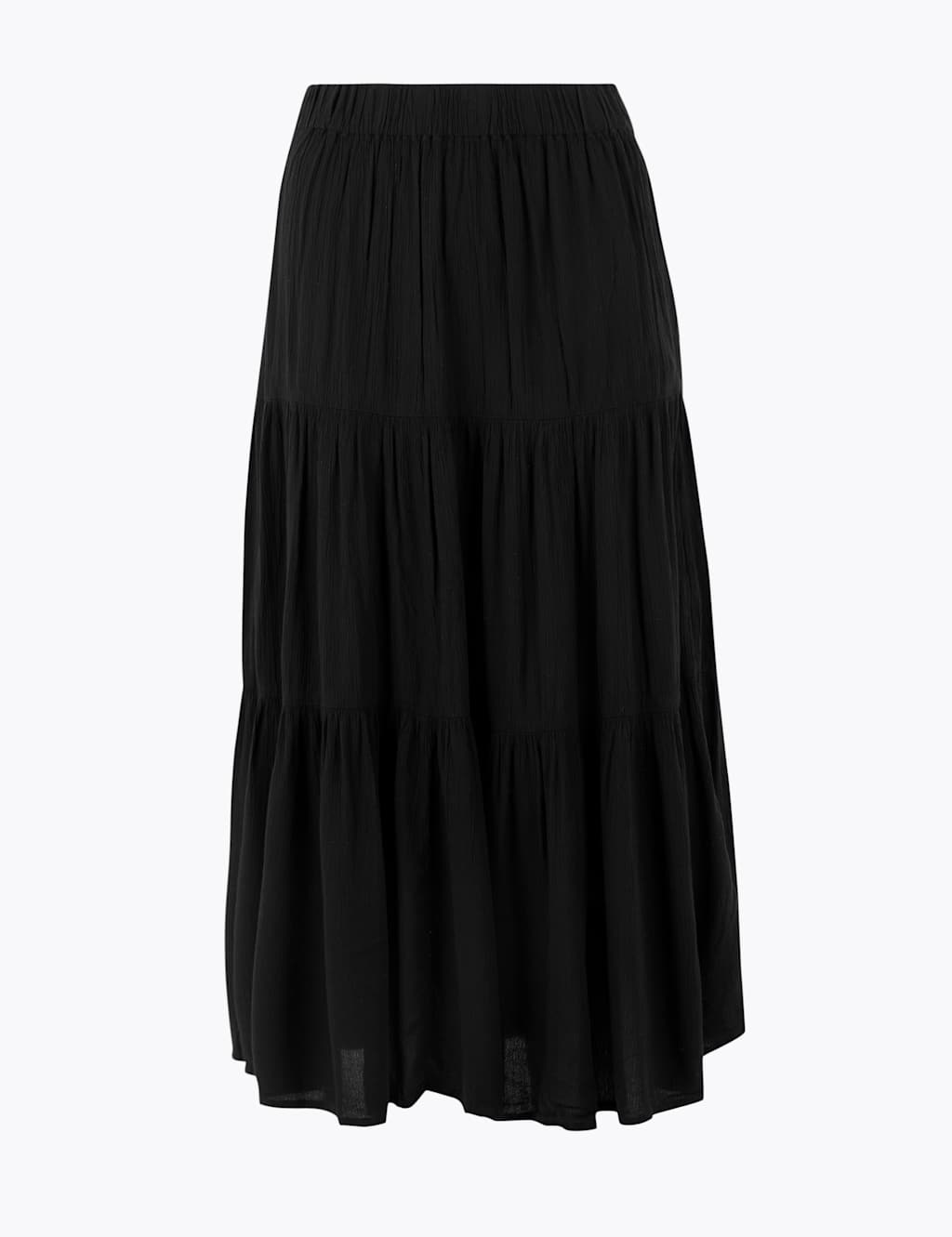 Tiered Midi Slip Skirt M&S Collection M&S