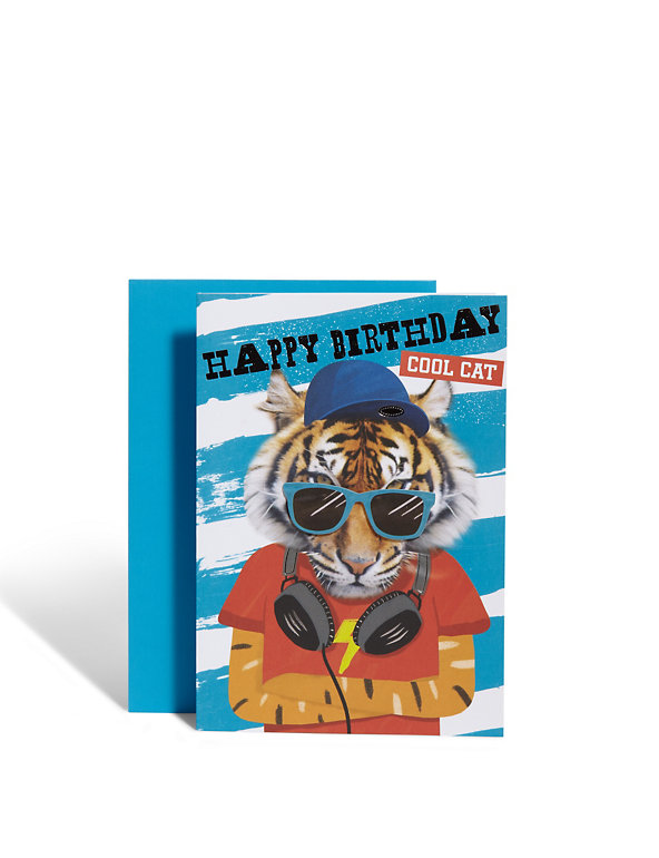 Tiger Birthday Card Image 1 of 2