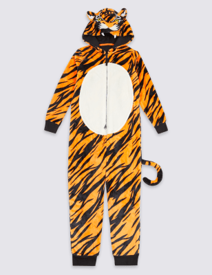 Tiger Hooded Onesie 1 16 Years M S