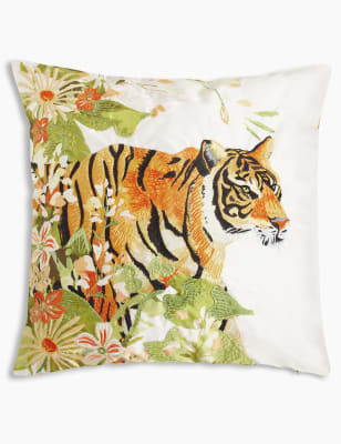 Tiger Print Stitch Cushion