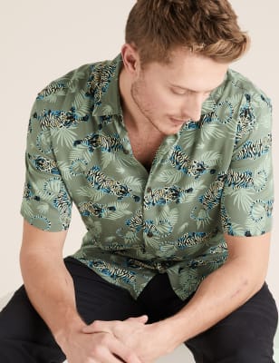 Tiger Print Shirt | M\u0026S Collection | M\u0026S